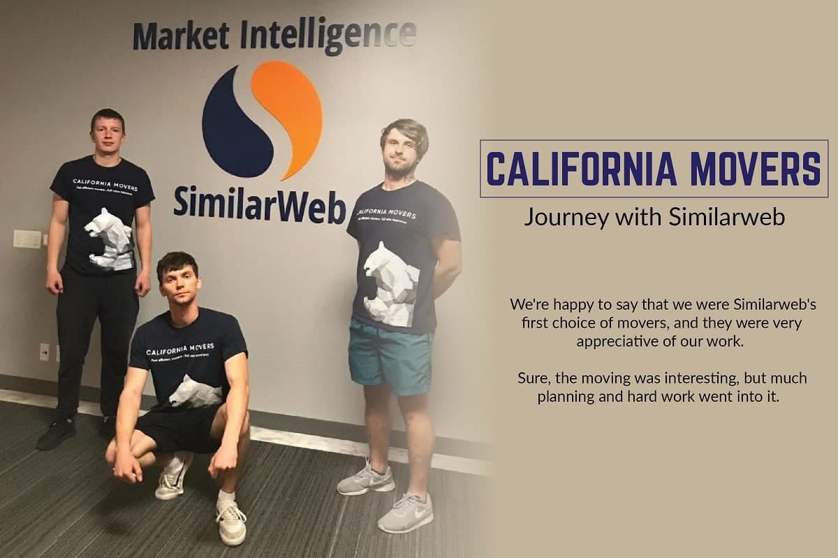 CALIFORNIA MOVERS HELPED SIMILARWEB MOVE TO A NEW OFFICE