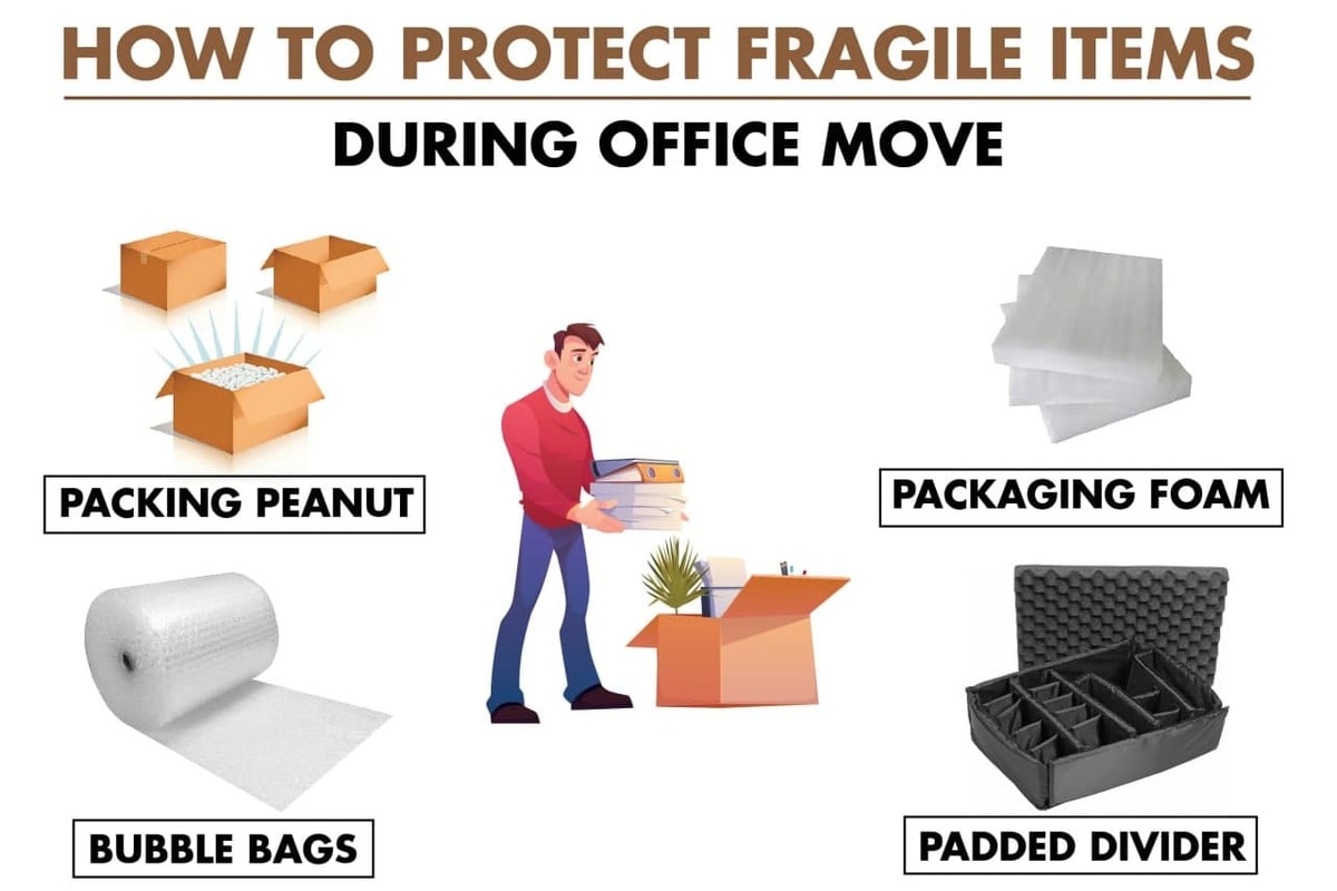 How to protect fragile items during office move